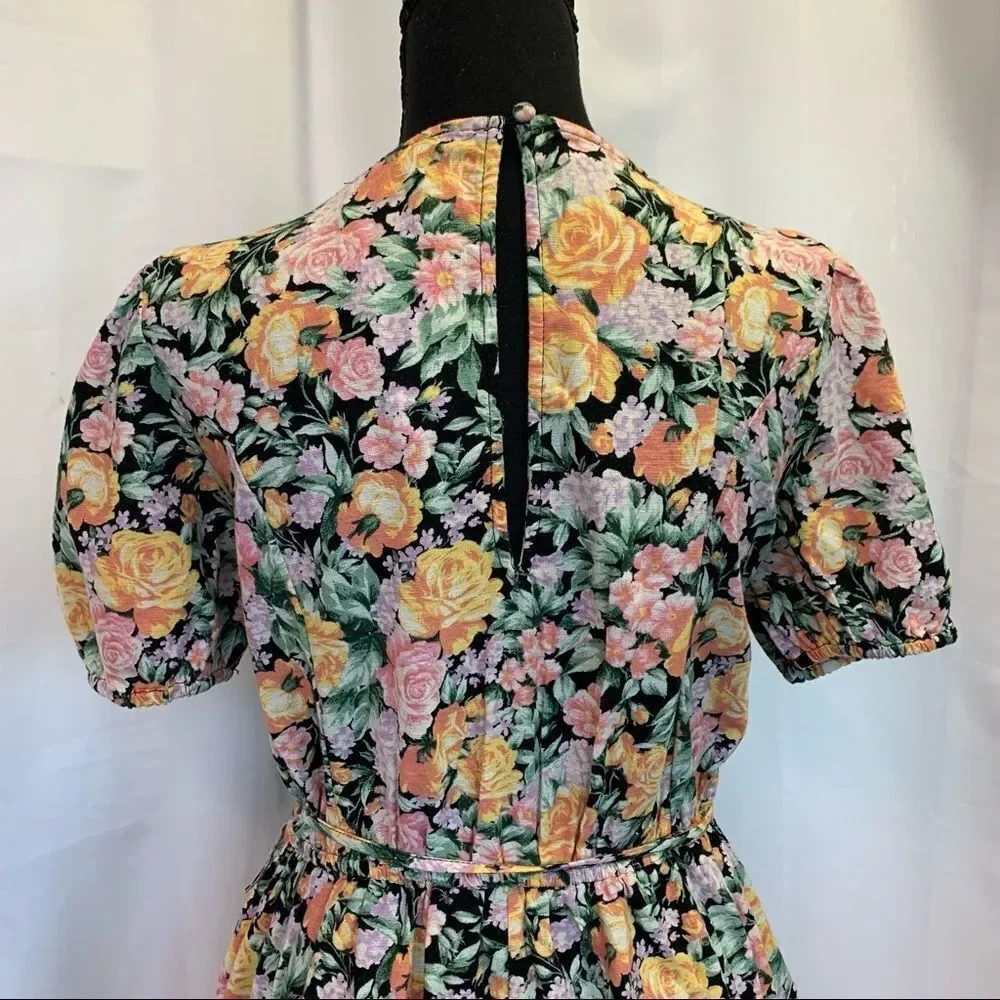 NWT AE Floral Wrap-Front Romper size medium - Picture 10 of 16